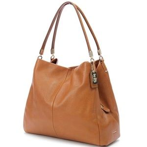 Coach Orange Madison Leather Phoebe Shoulder Bag